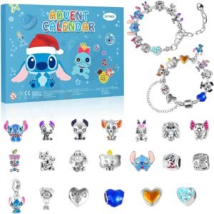 New Stitch Jewelry Paper Box Gift Box Packaging Christmas Halloween Gift 24 Grid Blind Box Bracelet Gift Box