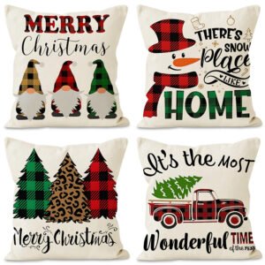 553809457 Christmas dwarf pillow cover home living room decoration pillowcase linen printed cushion cover